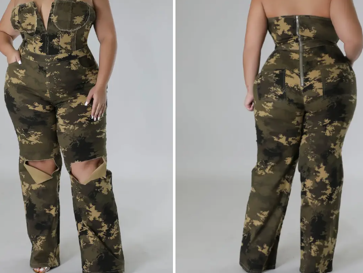 Camo Halter Jumpsuit