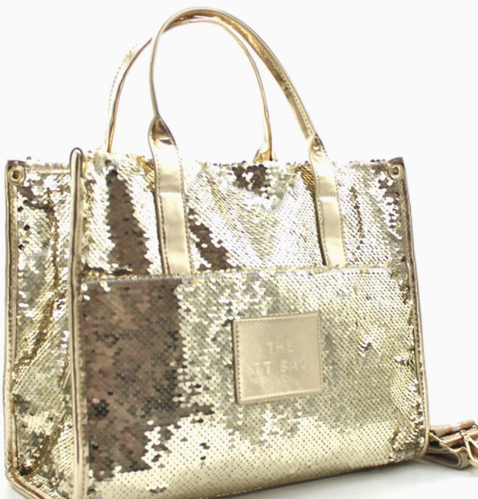 Pre-Order Sequins Roslin 6342 Reversible Glitter Handbag