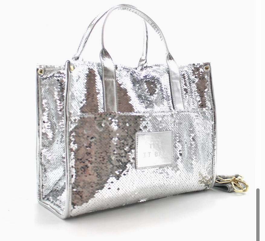 Pre-Order Sequins Roslin 6342 Reversible Glitter Handbag