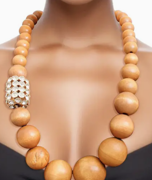 Bead Necklace Graduated Wood Set