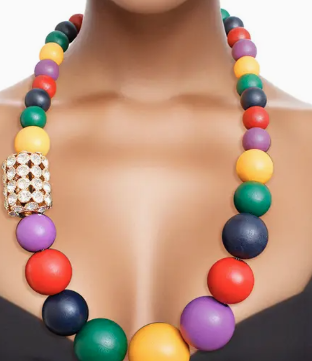 Bead Necklace Graduated Wood Set