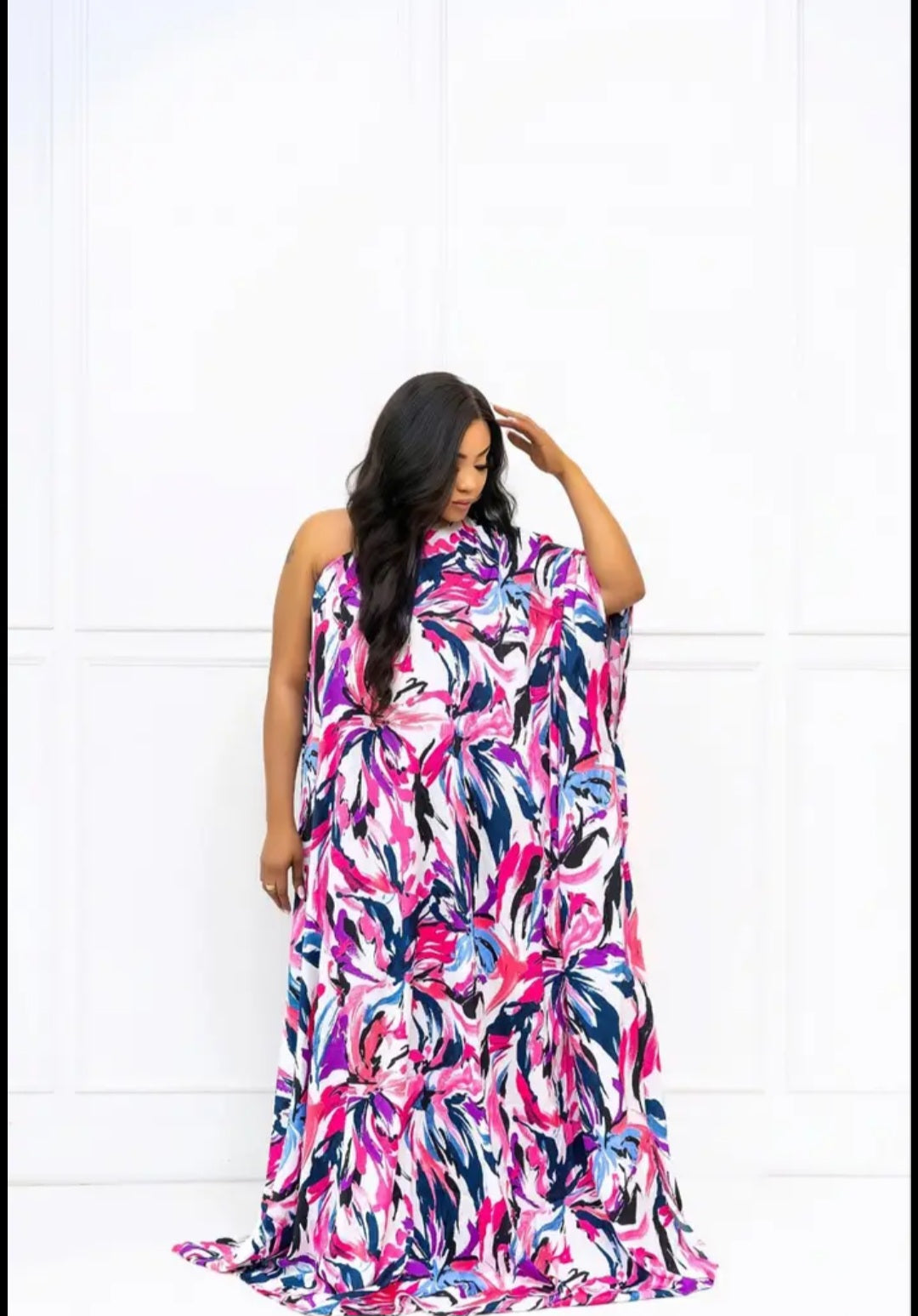 Vibrant Cold Shoulder Dress